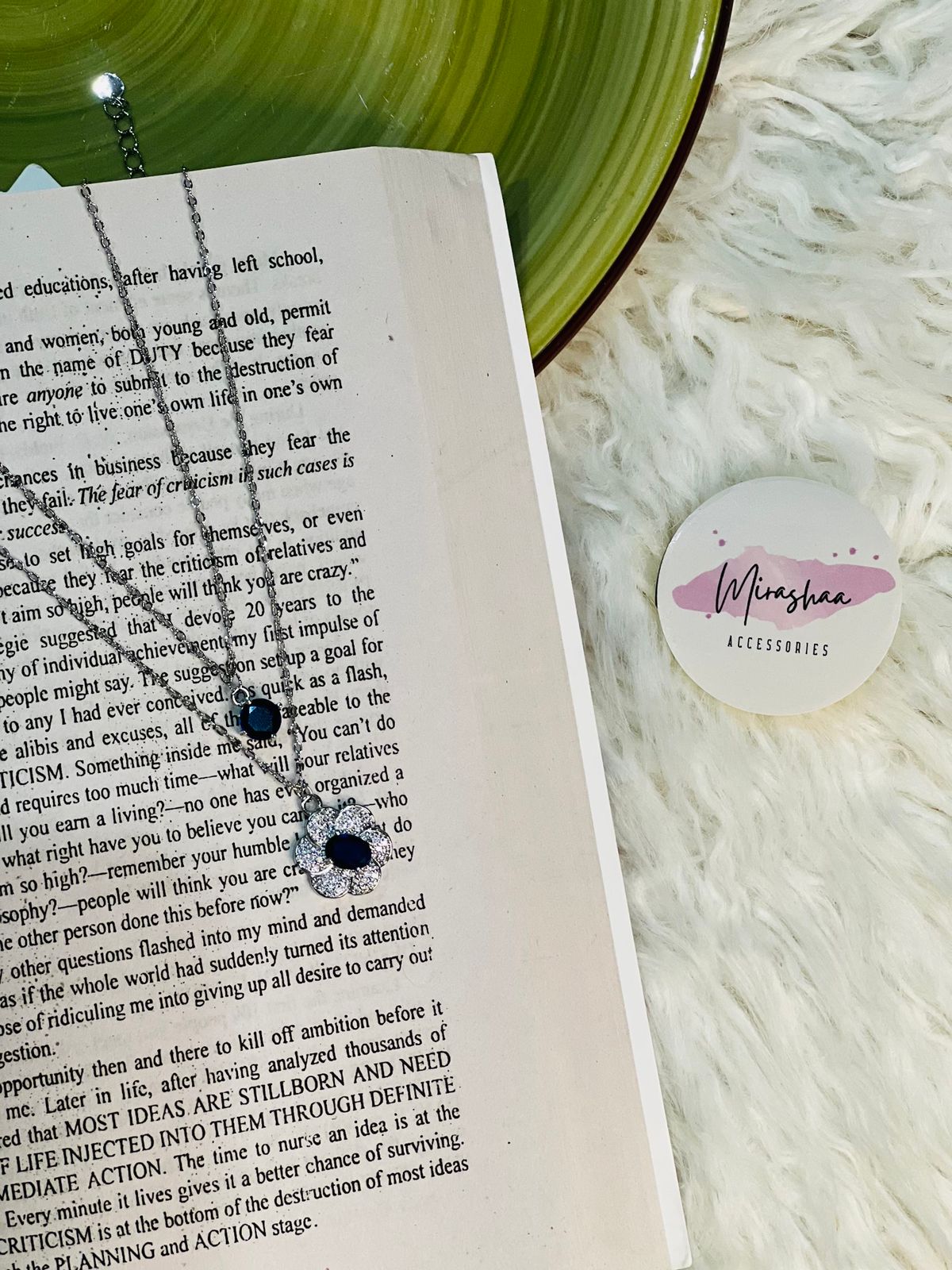 Sapphire Grace Duo Pendant