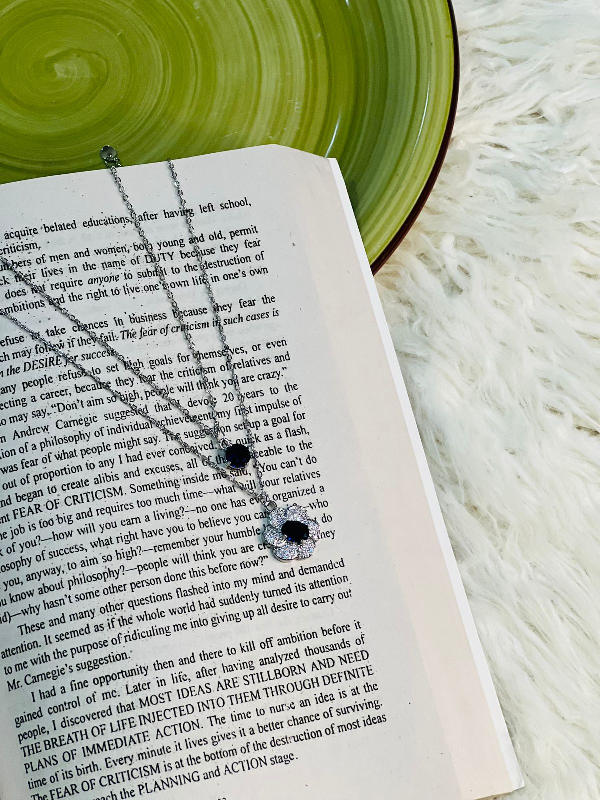 Sapphire Grace Duo Pendant